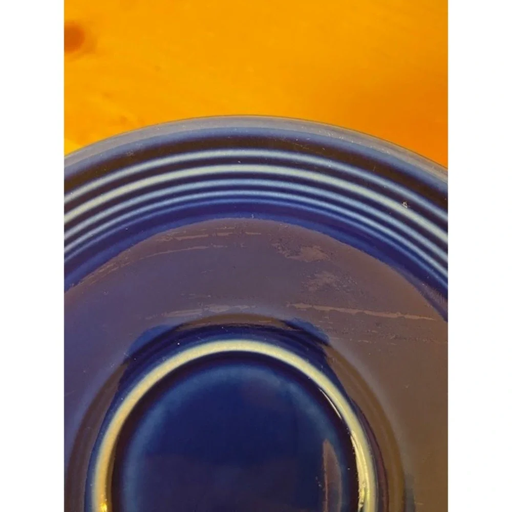 Fiesta Cobalt Blue Saucers Homer Laughlin China Co Set of 5 7/8